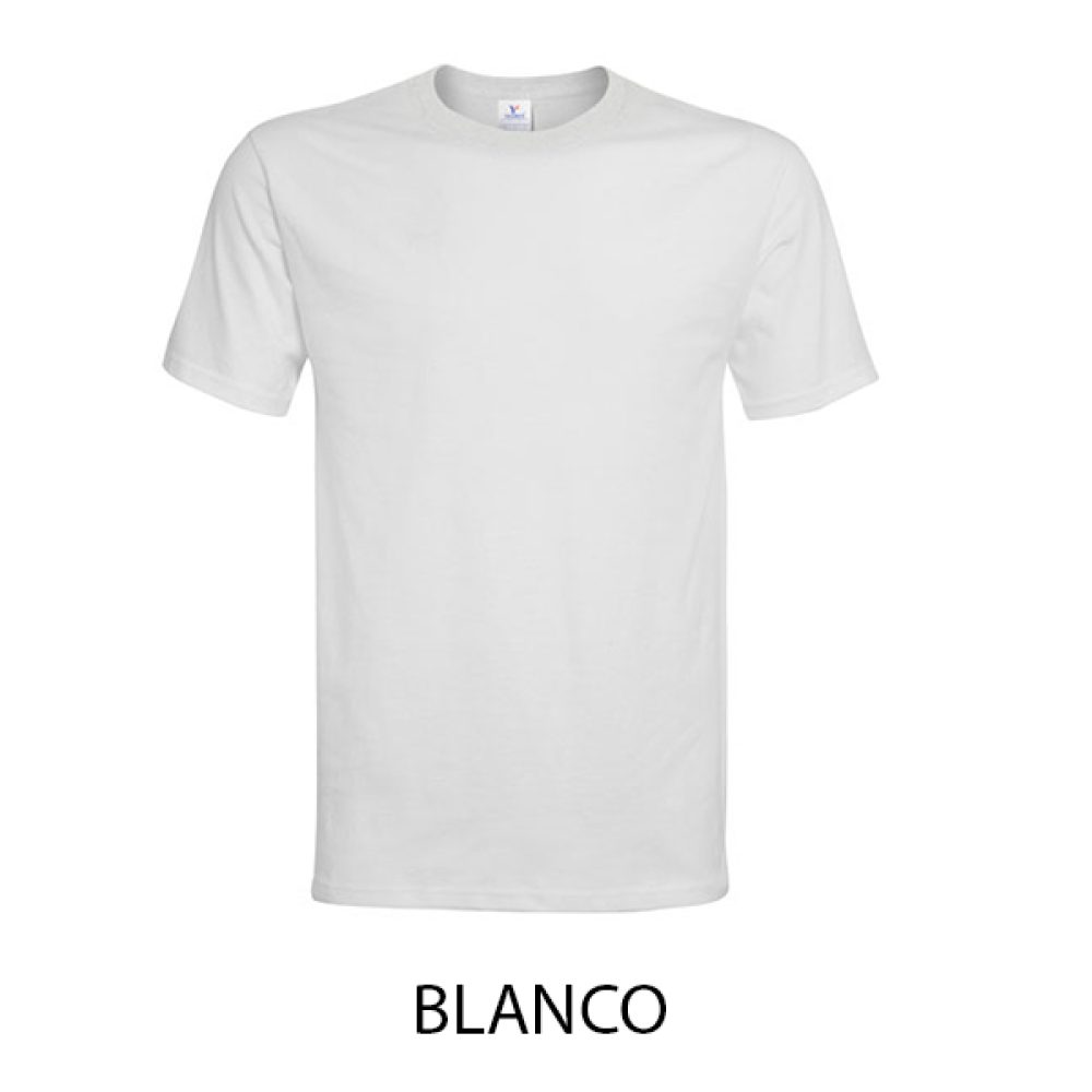 polera blanca cuello redondo